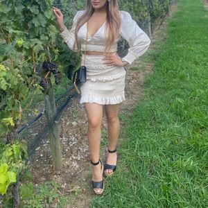 Fashion nova vintage skirt set